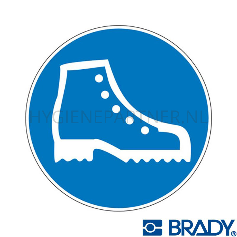 SB051088 Sticker veiligheidsschoenen verplicht PIC 607